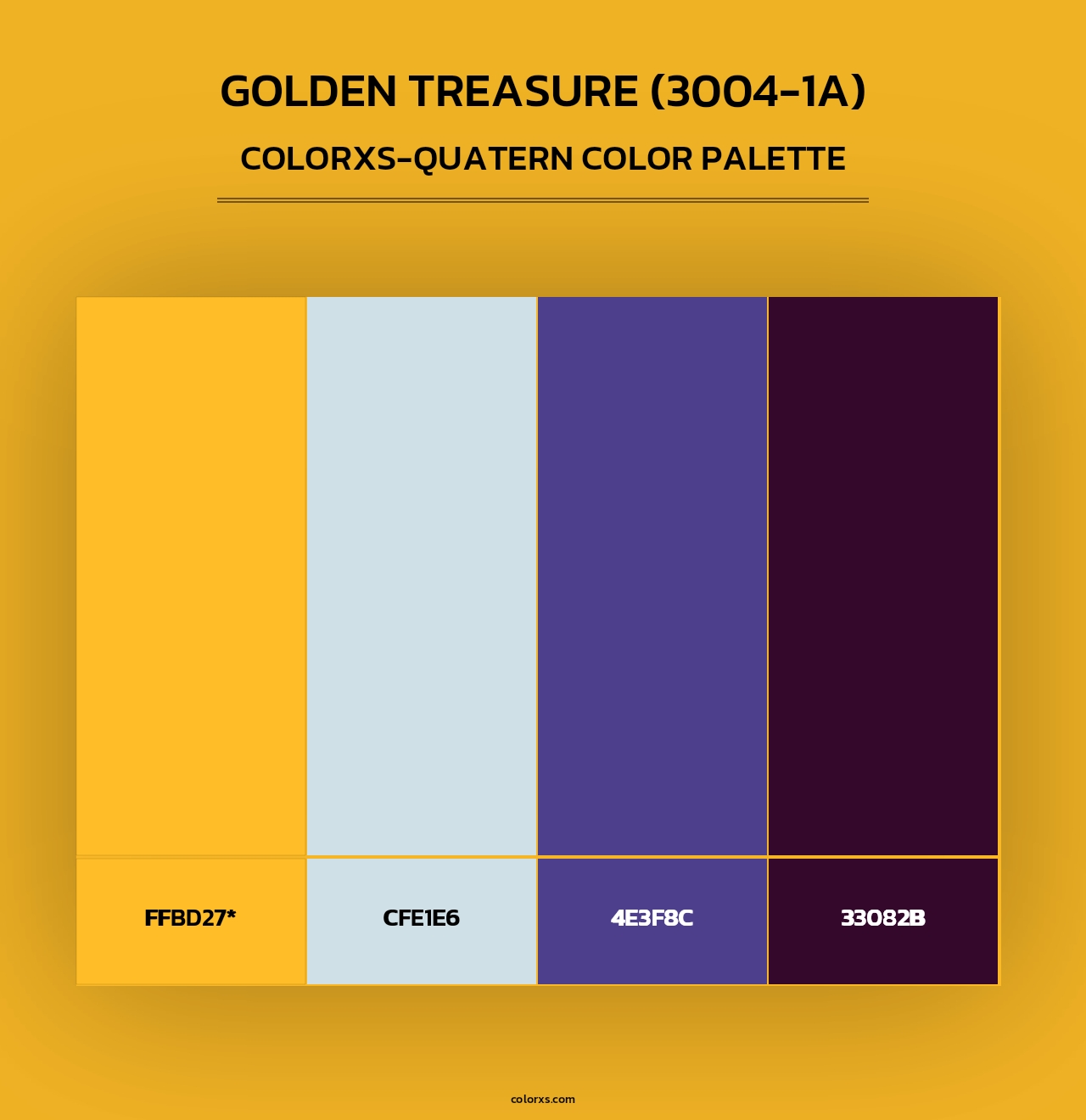 Golden Treasure (3004-1A) - Colorxs Quad Palette