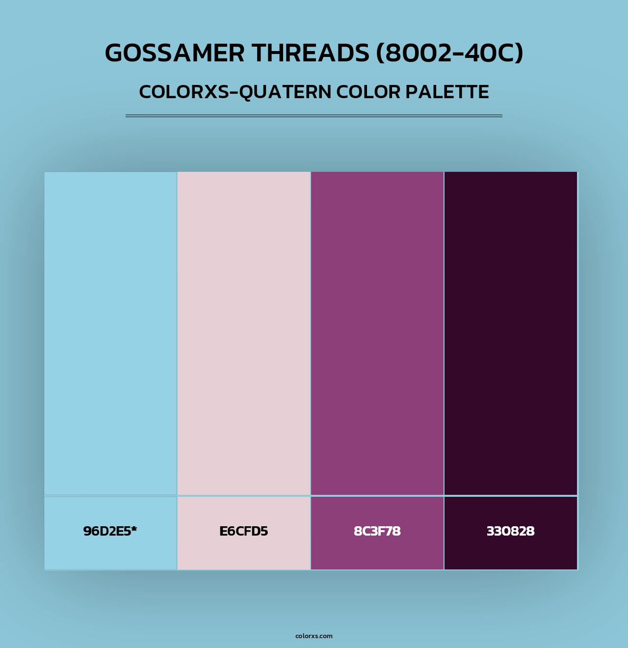 Gossamer Threads (8002-40C) - Colorxs Quad Palette