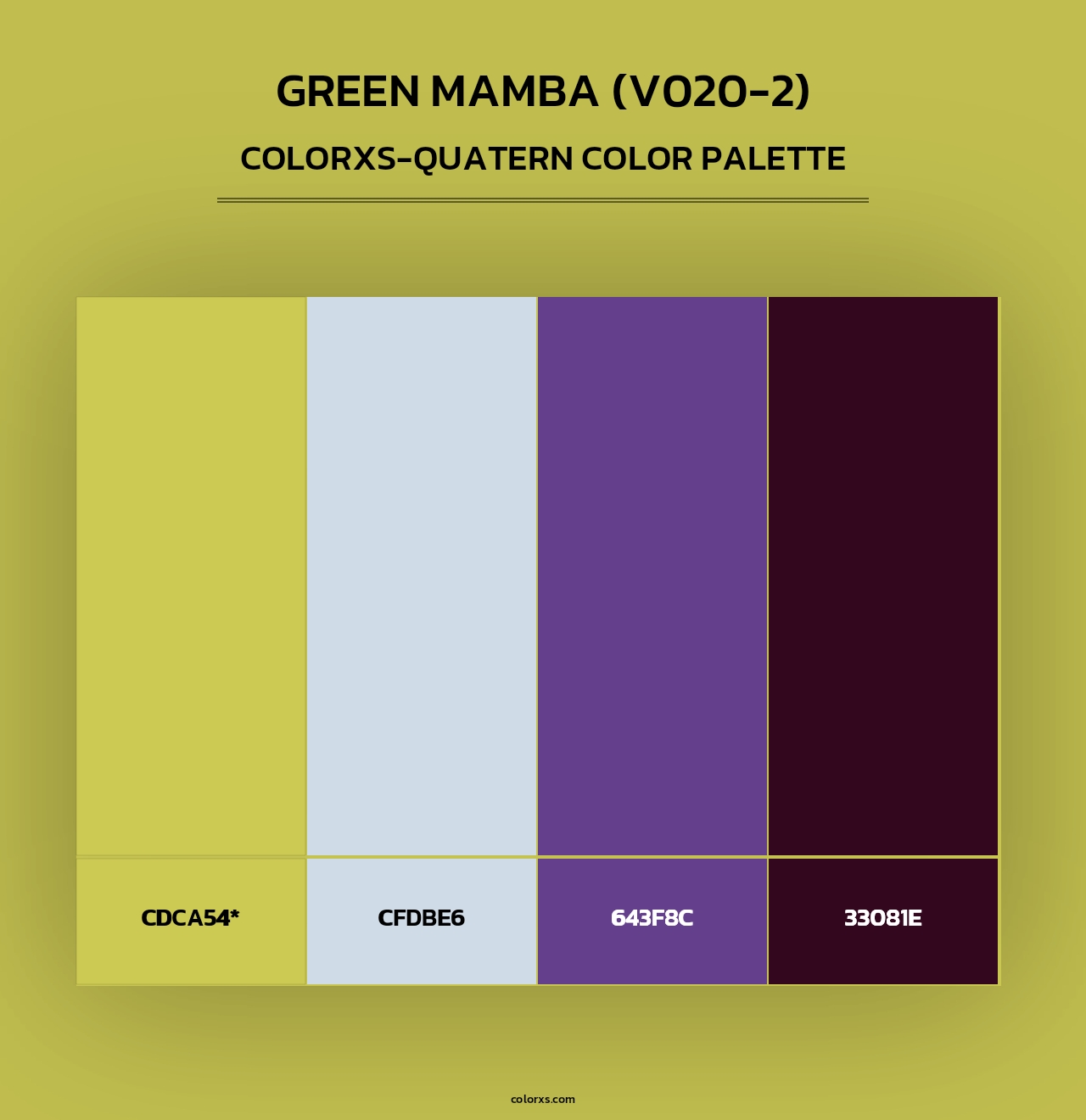 Green Mamba (V020-2) - Colorxs Quad Palette