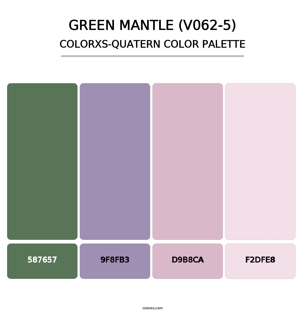 Green Mantle (V062-5) - Colorxs Quatern Palette