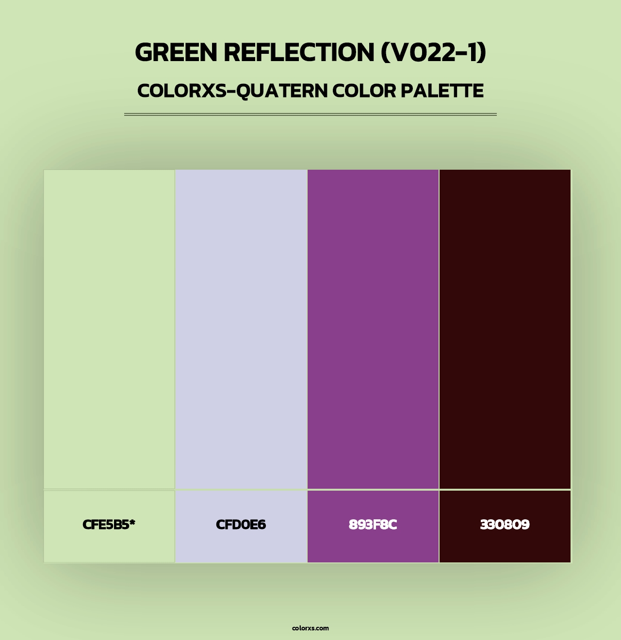 Green Reflection (V022-1) - Colorxs Quad Palette