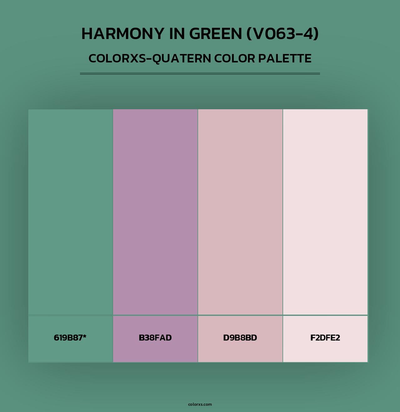 Harmony in Green (V063-4) - Colorxs Quad Palette