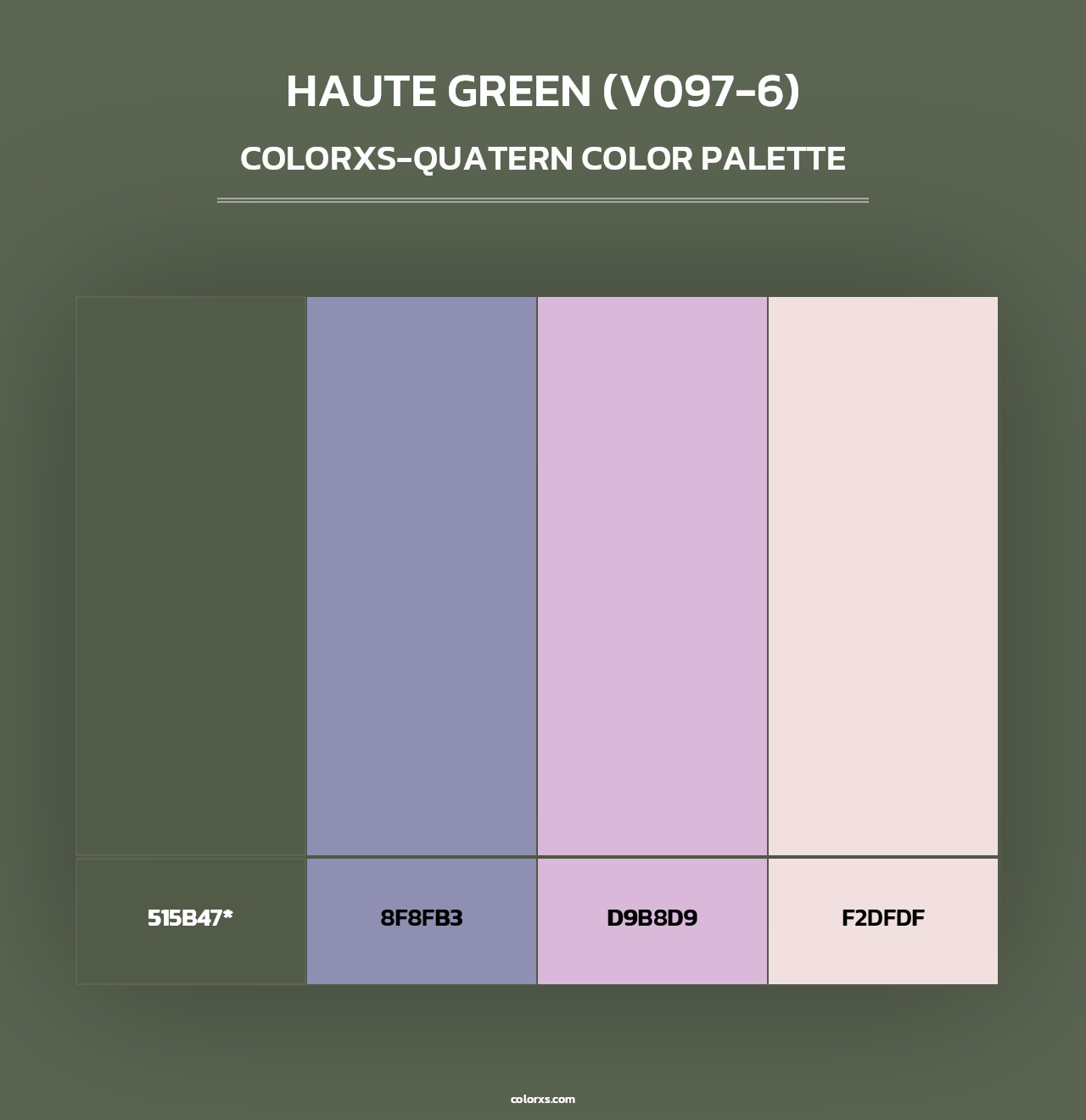Haute Green (V097-6) - Colorxs Quad Palette