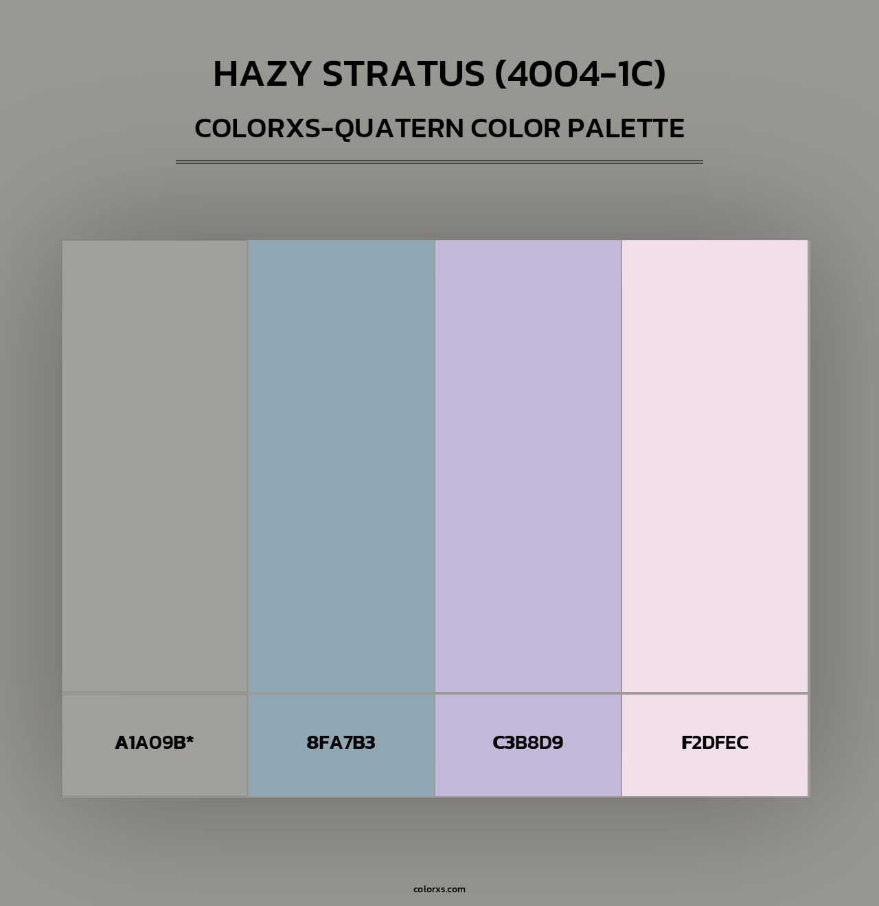 Hazy Stratus (4004-1C) - Colorxs Quad Palette
