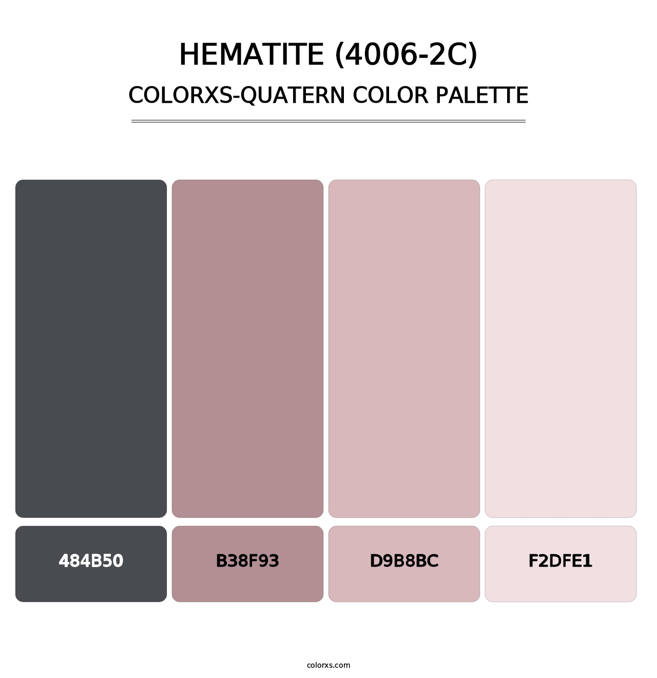 Hematite (4006-2C) - Colorxs Quatern Palette