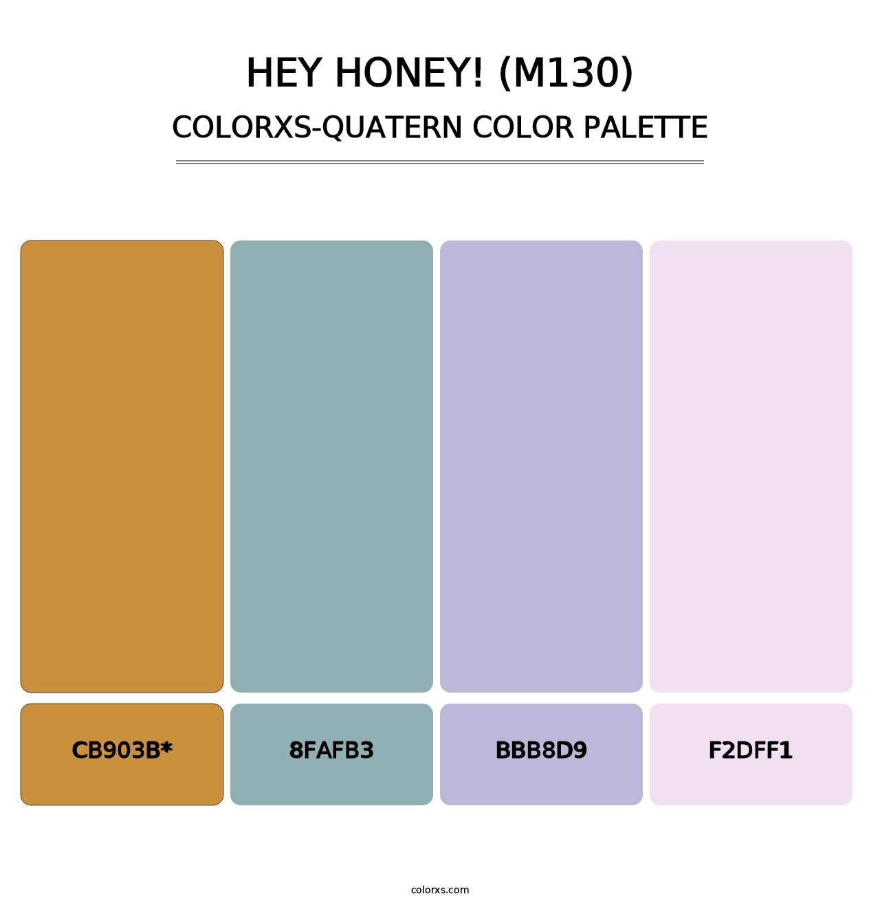 Hey Honey! (M130) - Colorxs Quatern Palette