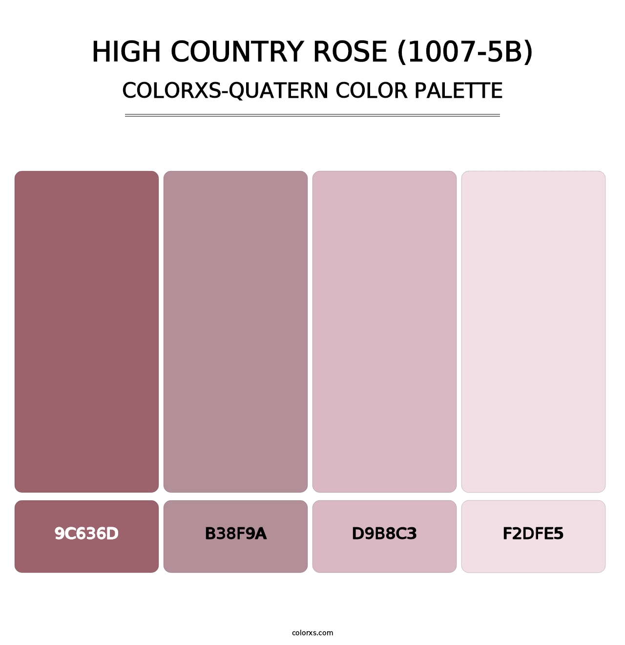 High Country Rose (1007-5B) - Colorxs Quatern Palette