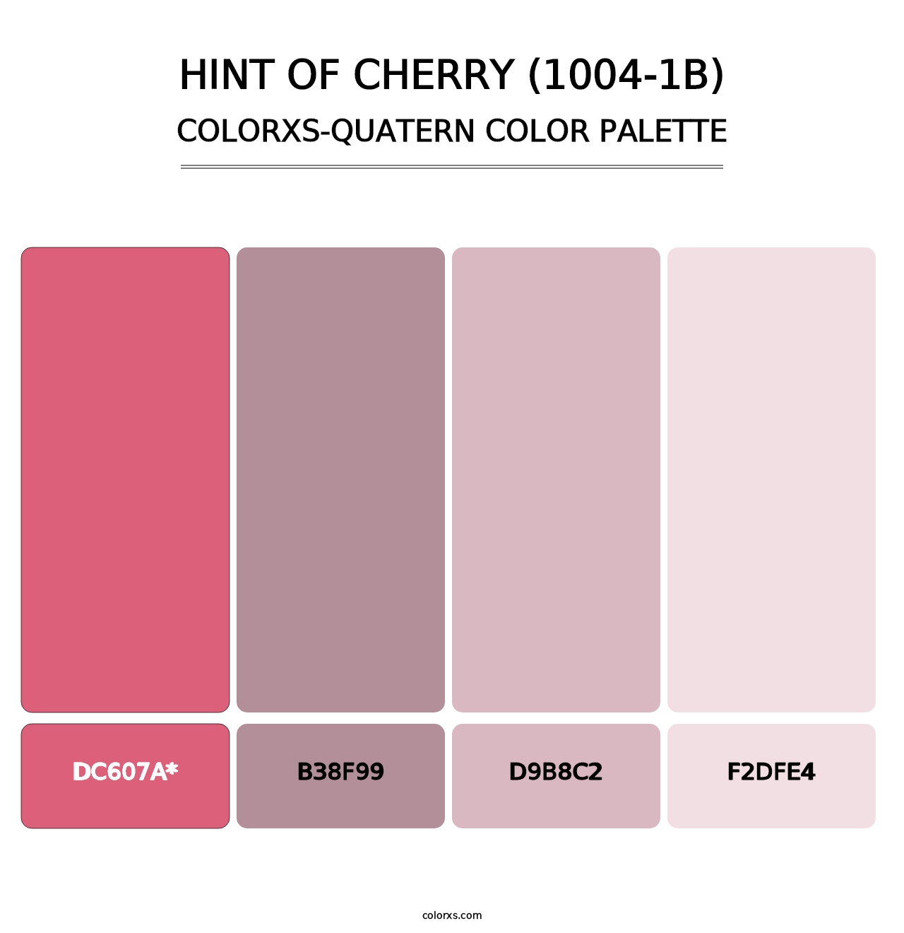 Hint of Cherry (1004-1B) - Colorxs Quatern Palette