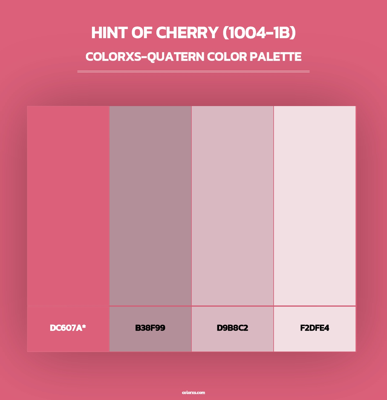 Hint of Cherry (1004-1B) - Colorxs Quad Palette