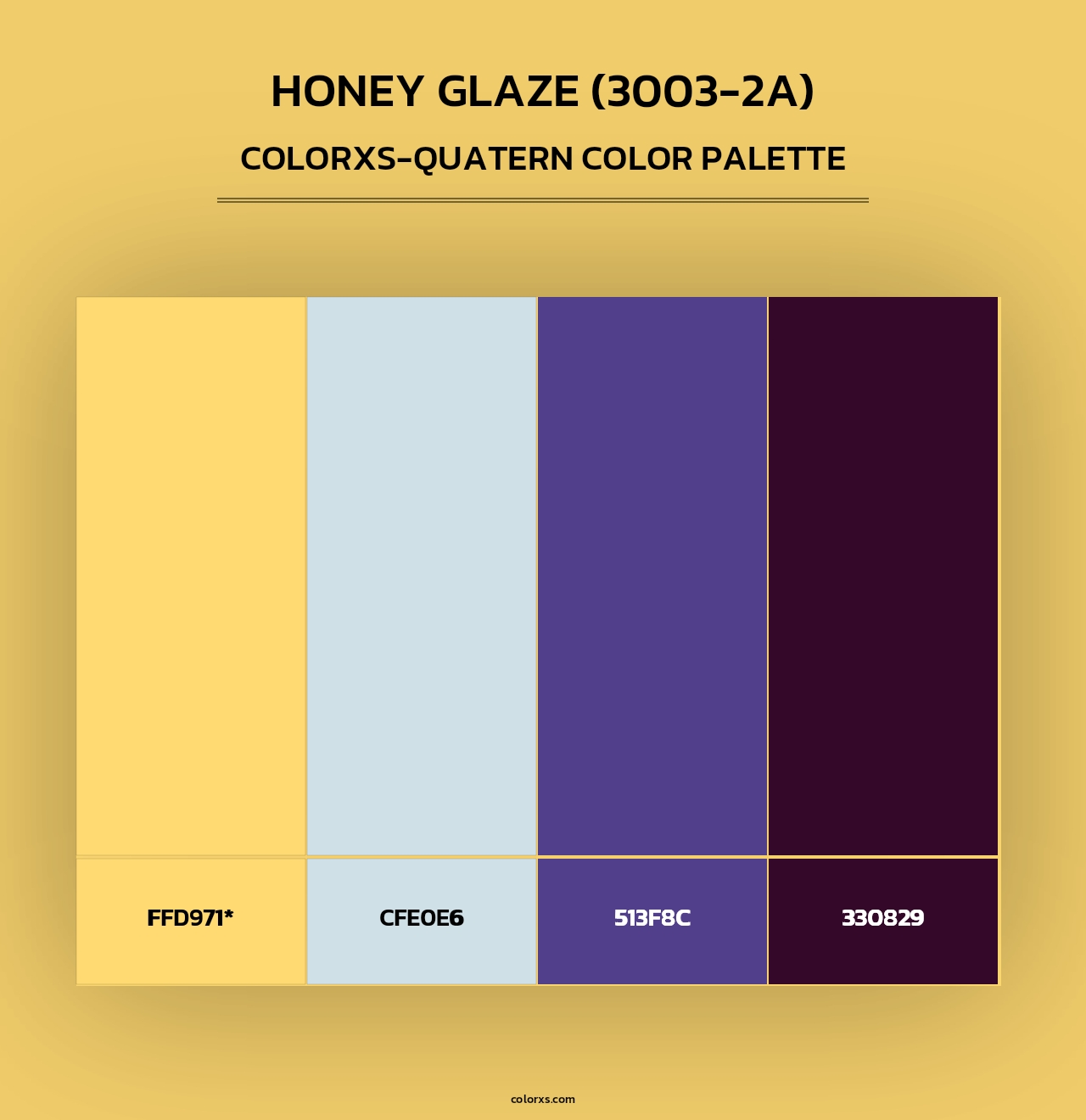 Honey Glaze (3003-2A) - Colorxs Quad Palette