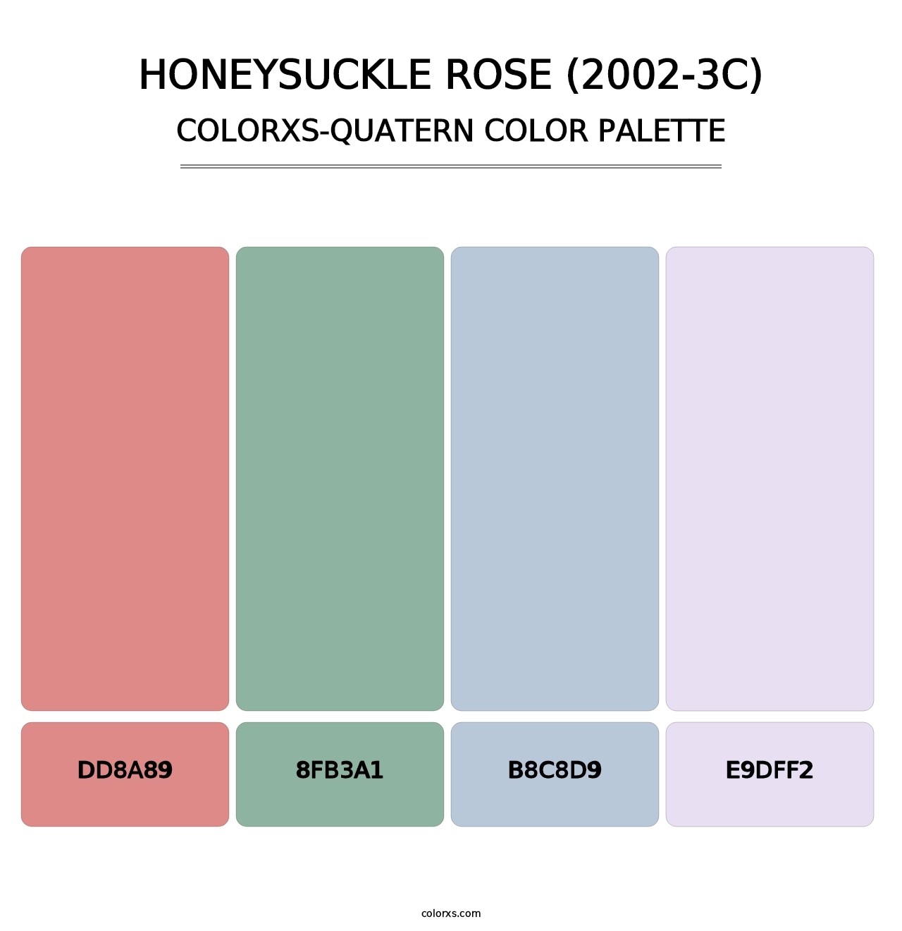 Honeysuckle Rose (2002-3C) - Colorxs Quatern Palette
