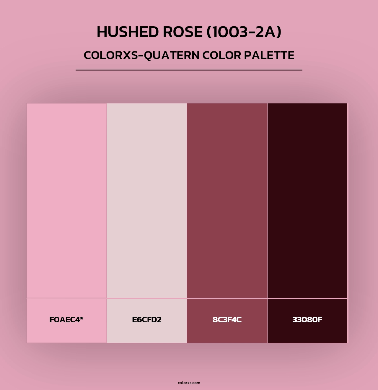 Hushed Rose (1003-2A) - Colorxs Quad Palette