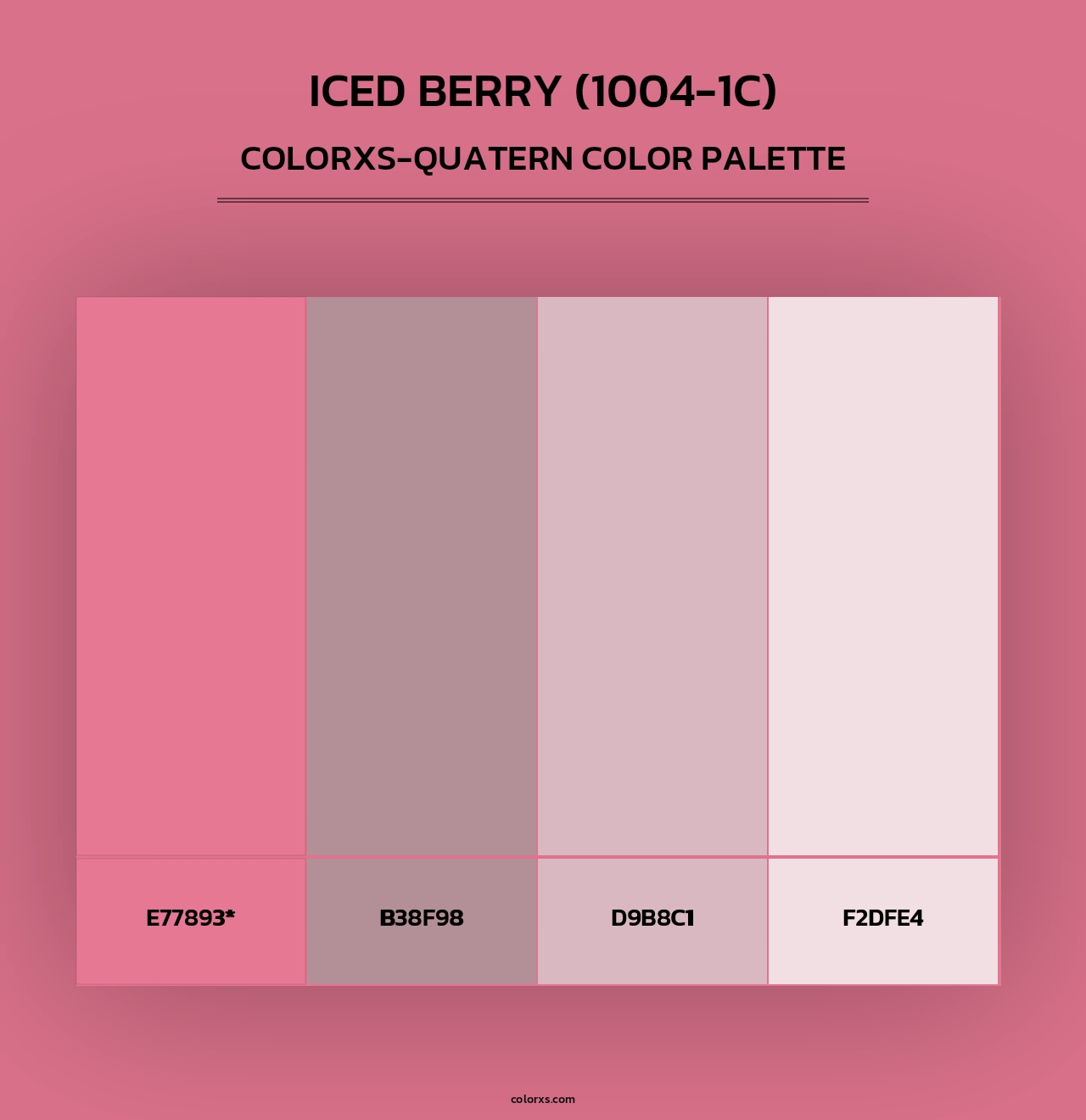Iced Berry (1004-1C) - Colorxs Quad Palette