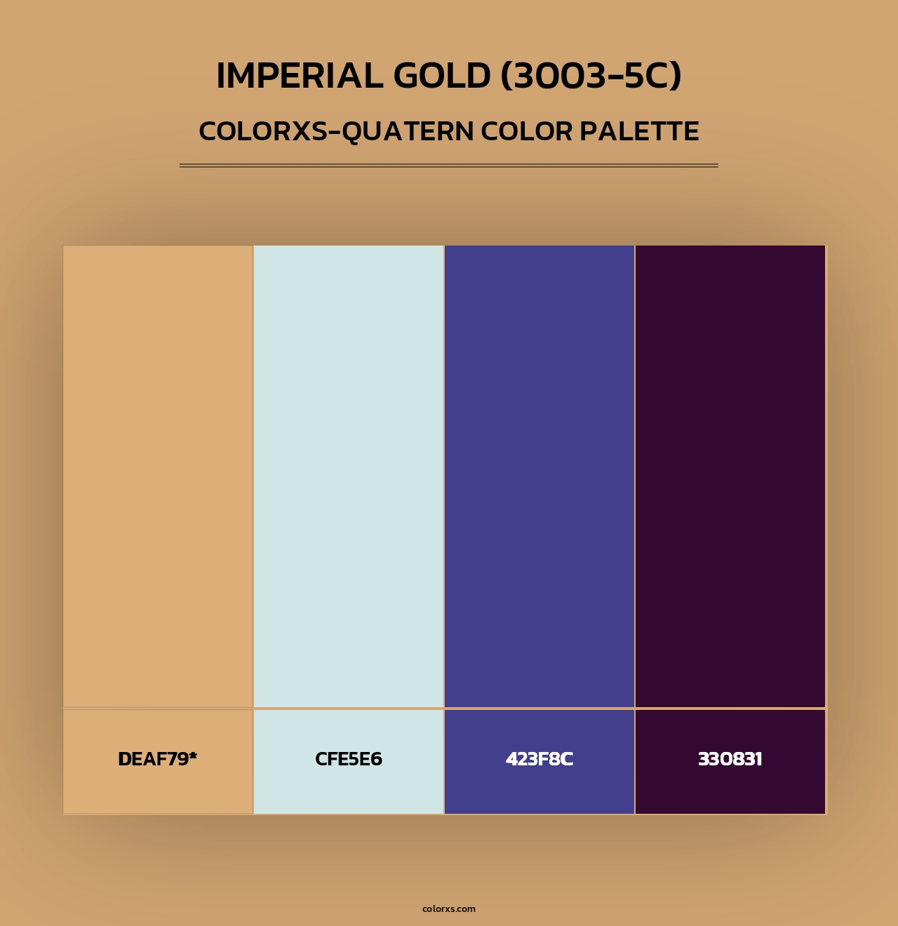 Imperial Gold (3003-5C) - Colorxs Quad Palette