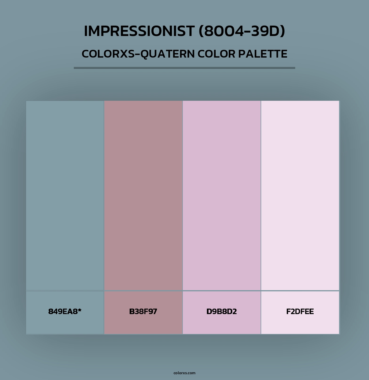 Impressionist (8004-39D) - Colorxs Quad Palette