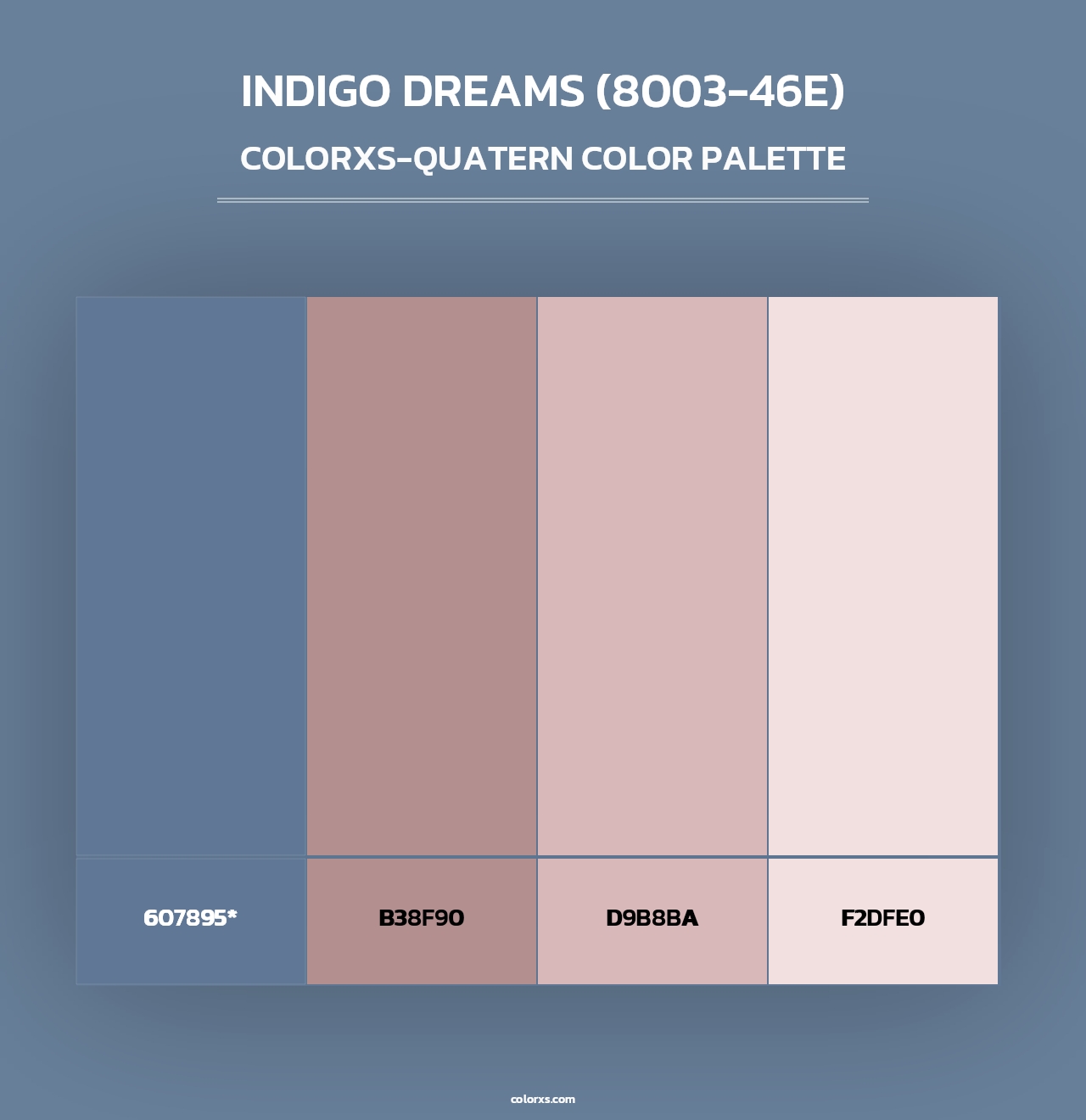 Indigo Dreams (8003-46E) - Colorxs Quad Palette