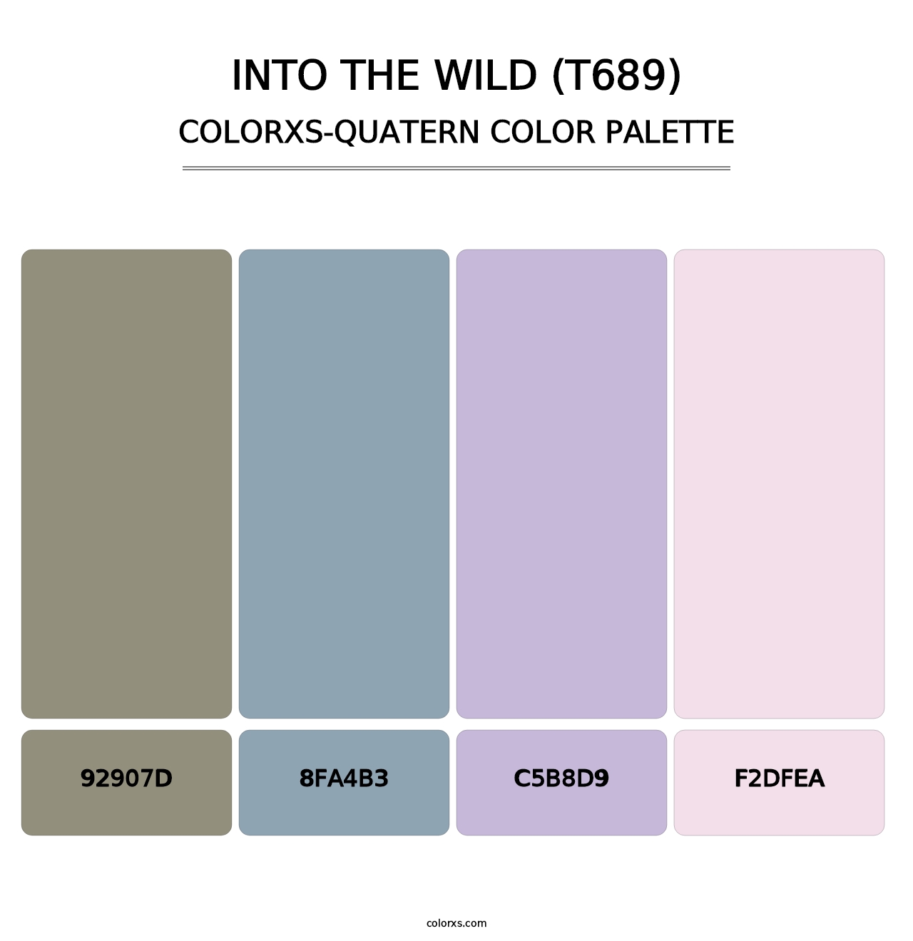 Into the Wild (T689) - Colorxs Quatern Palette