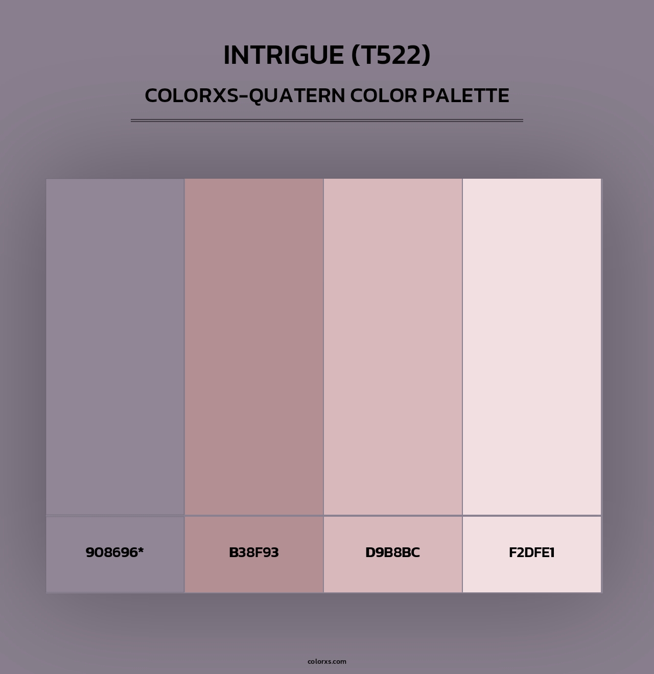 Intrigue (T522) - Colorxs Quad Palette