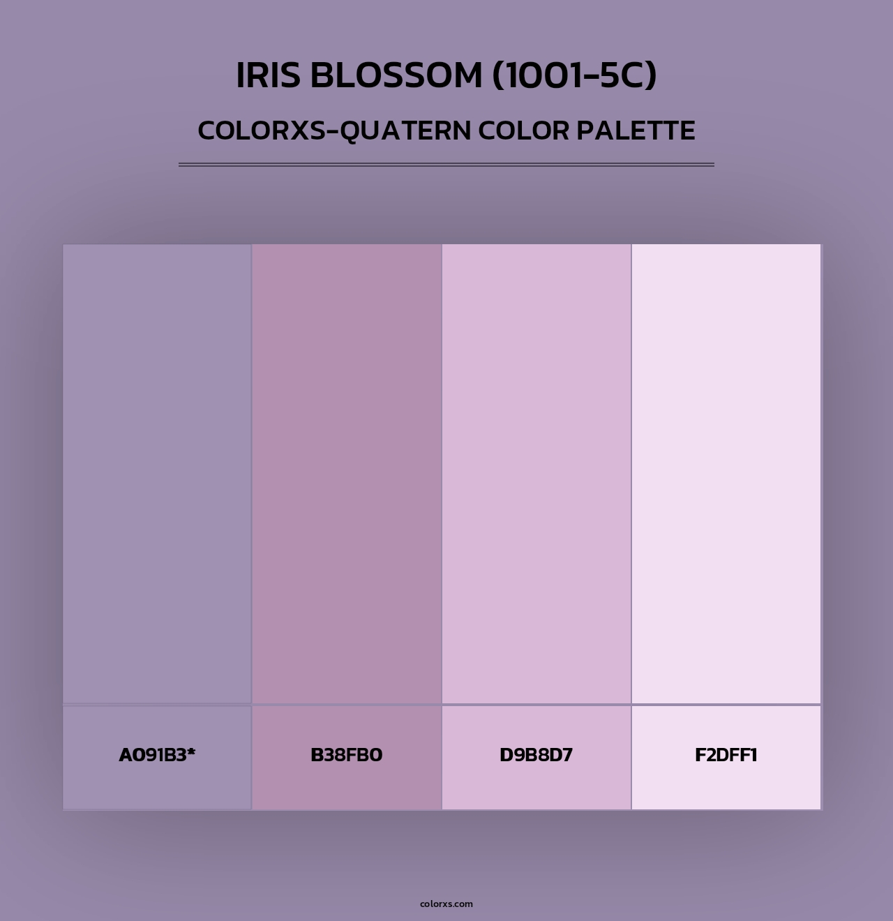 Iris Blossom (1001-5C) - Colorxs Quad Palette