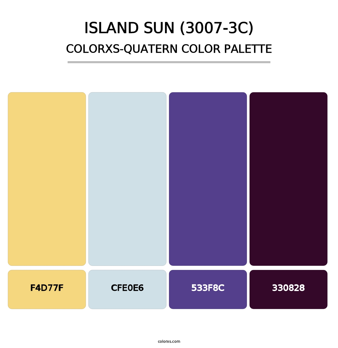Island Sun (3007-3C) - Colorxs Quatern Palette
