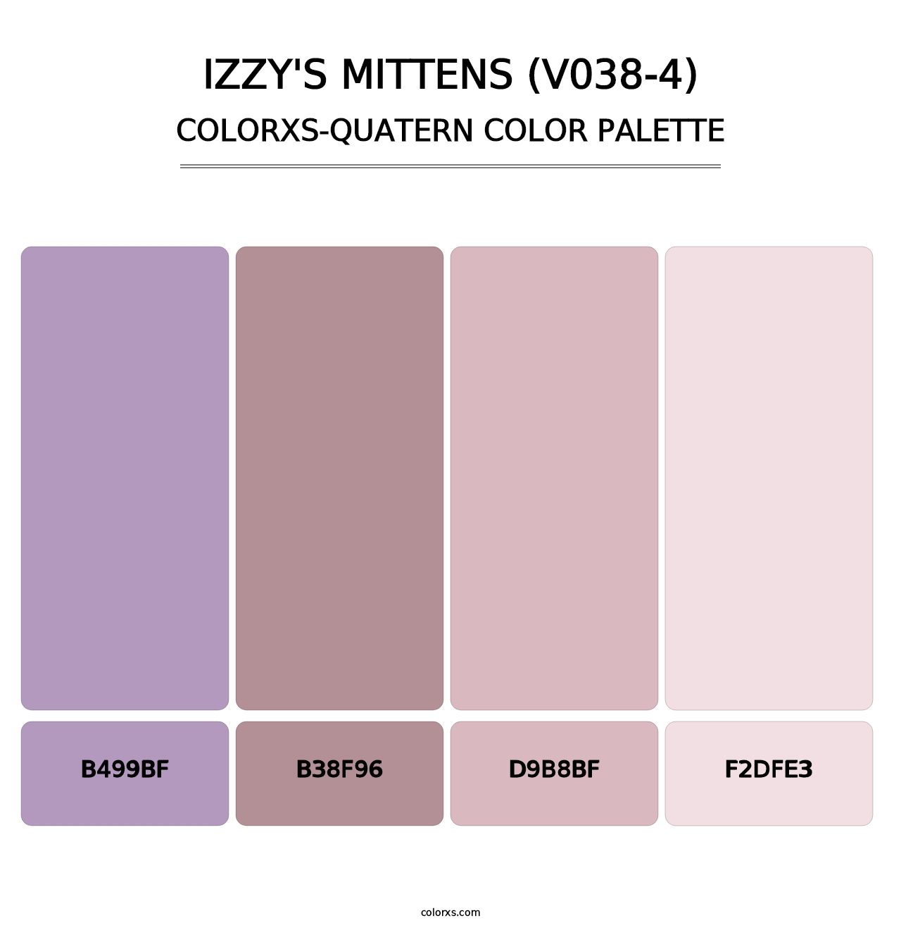 Izzy's Mittens (V038-4) - Colorxs Quatern Palette