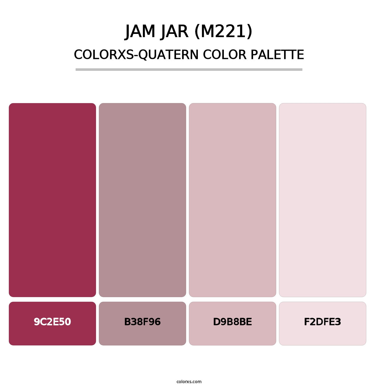 Jam Jar (M221) - Colorxs Quatern Palette