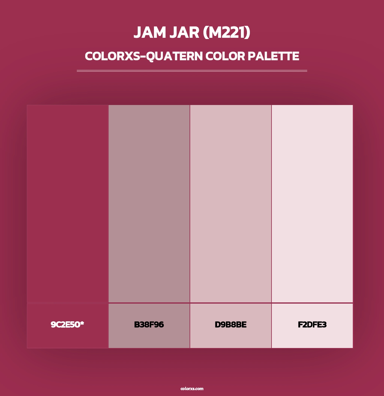 Jam Jar (M221) - Colorxs Quad Palette