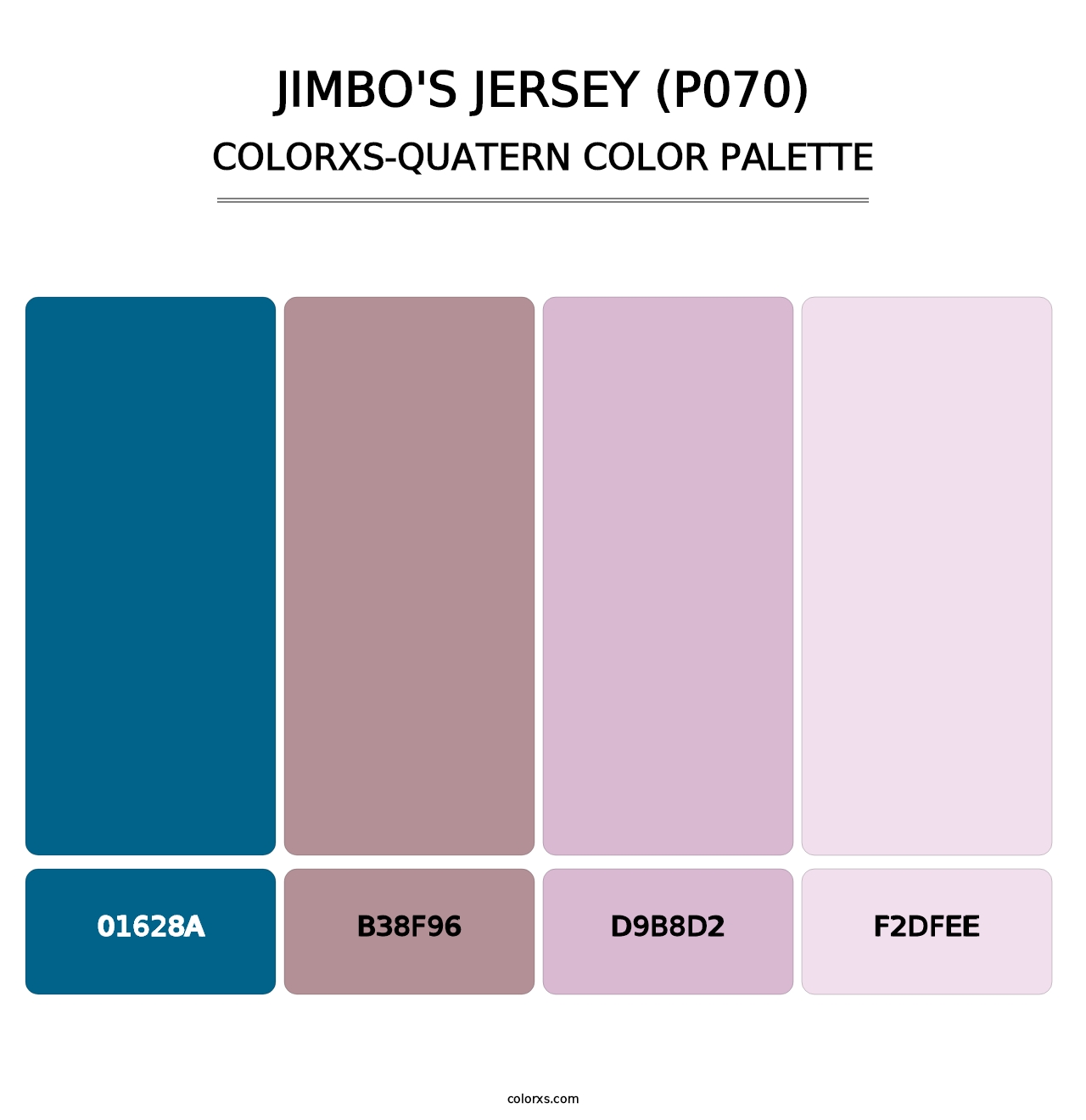 Jimbo's Jersey (P070) - Colorxs Quatern Palette