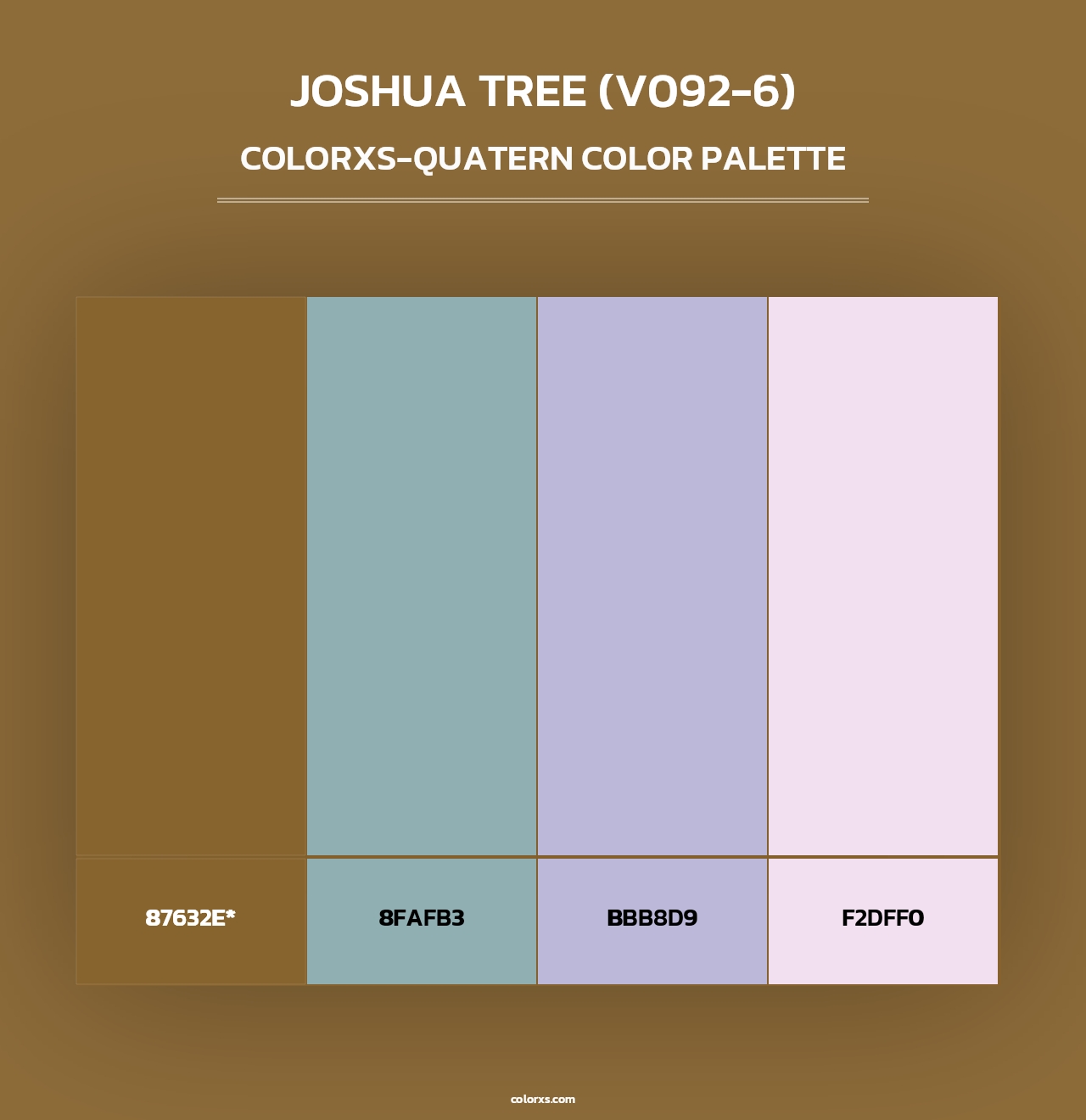 Joshua Tree (V092-6) - Colorxs Quad Palette