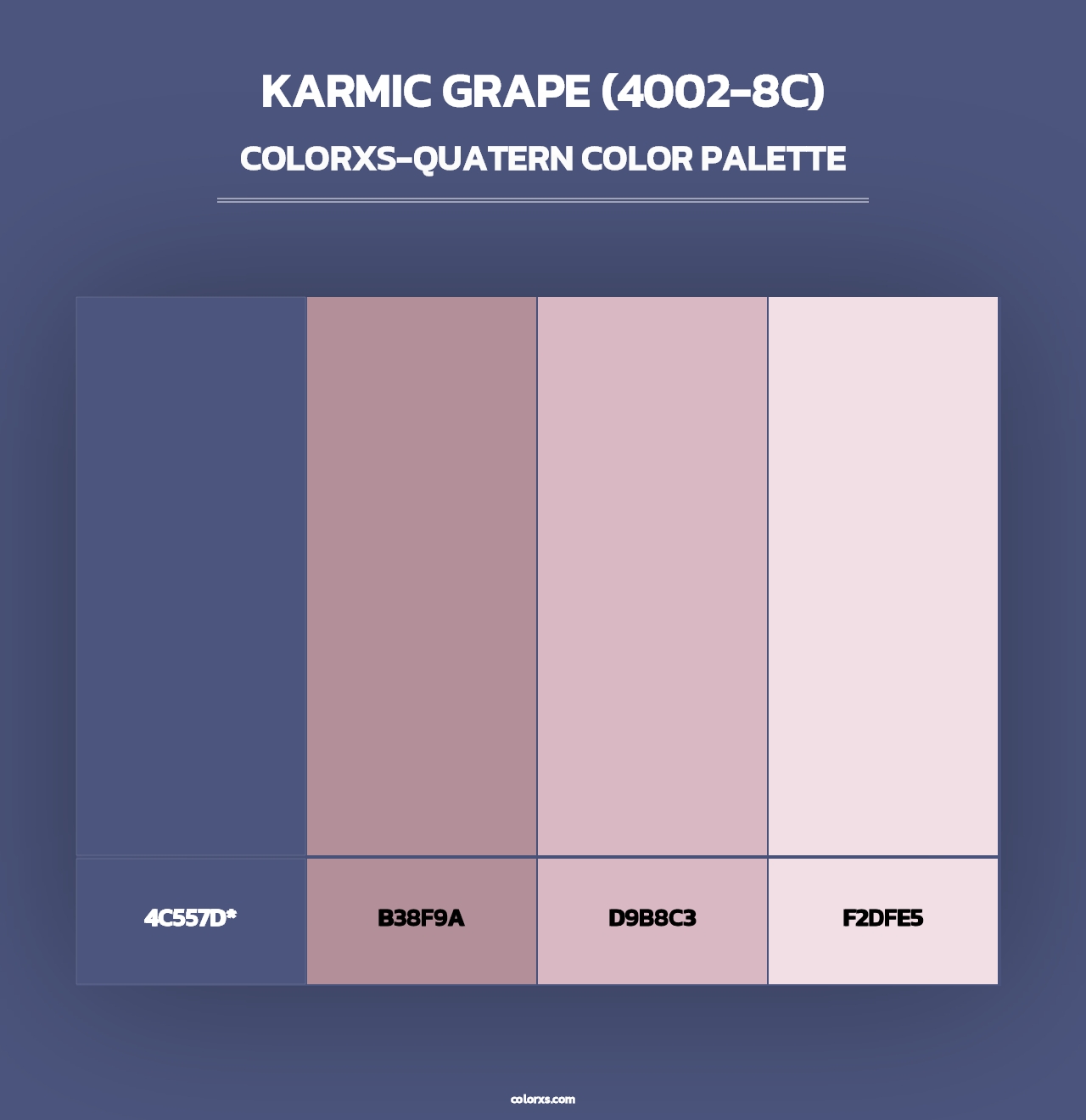 Karmic Grape (4002-8C) - Colorxs Quad Palette