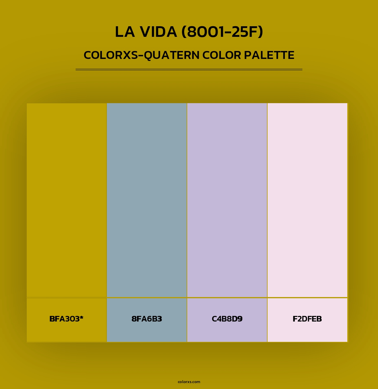 La Vida (8001-25F) - Colorxs Quad Palette