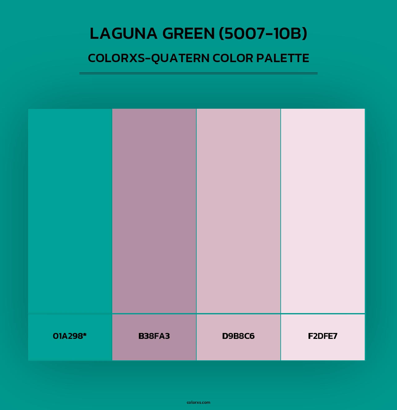 Laguna Green (5007-10B) - Colorxs Quad Palette