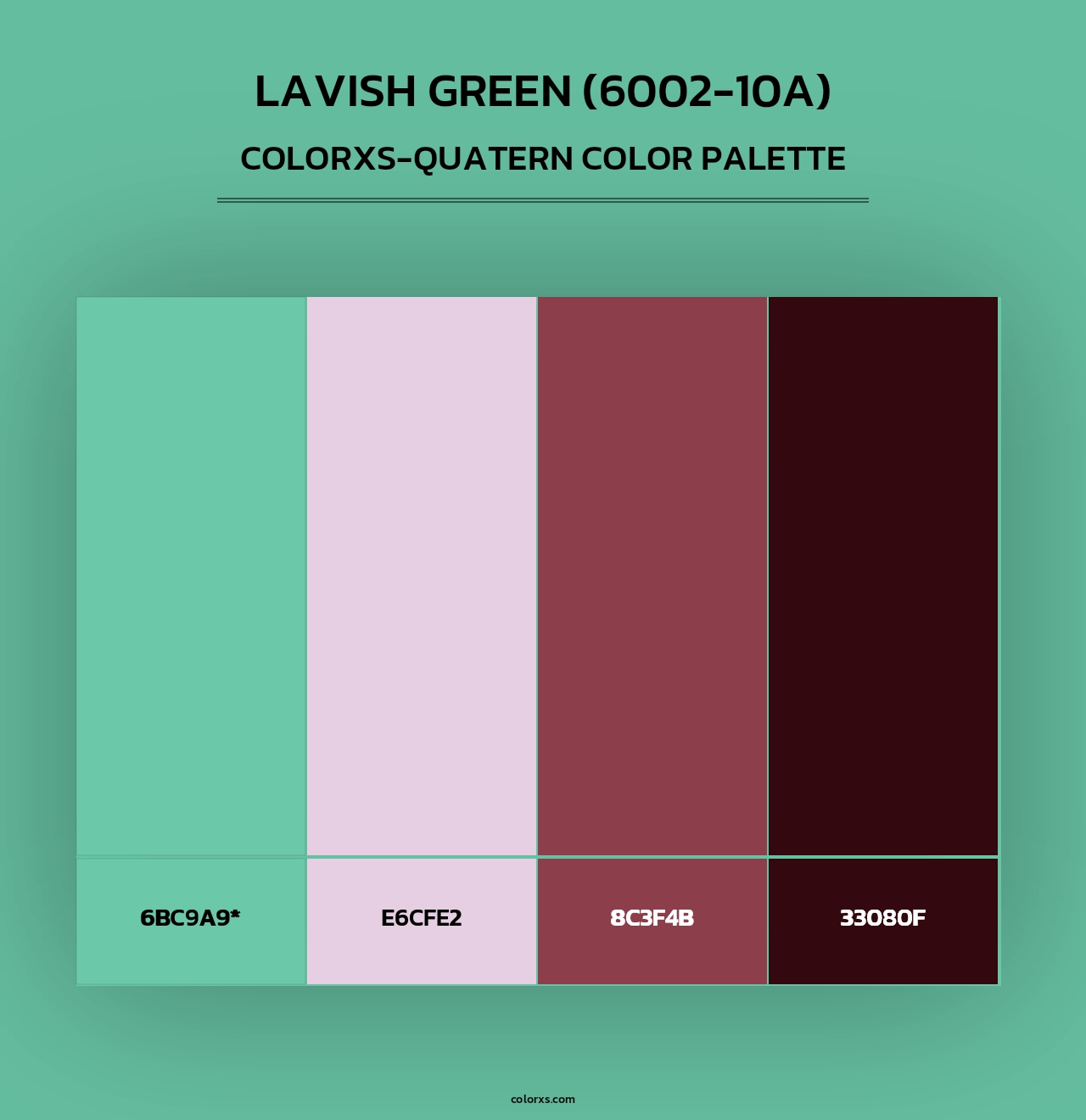 Lavish Green (6002-10A) - Colorxs Quad Palette