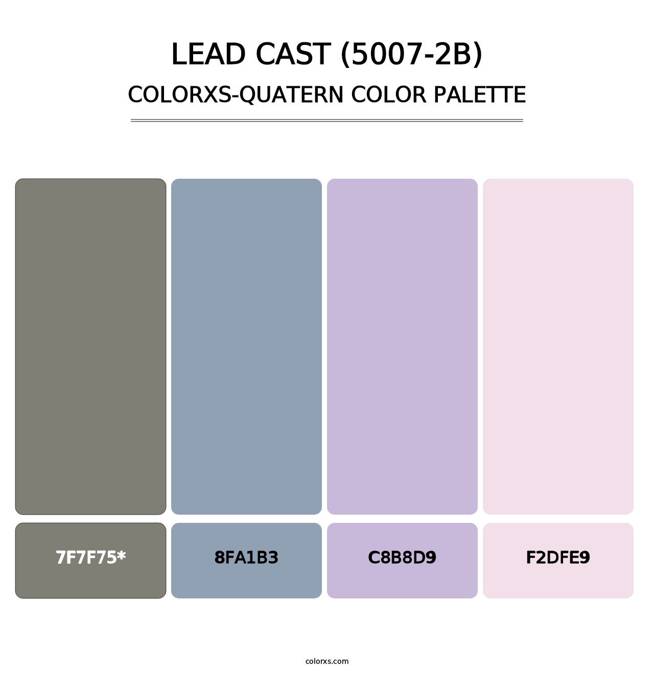 Lead Cast (5007-2B) - Colorxs Quatern Palette