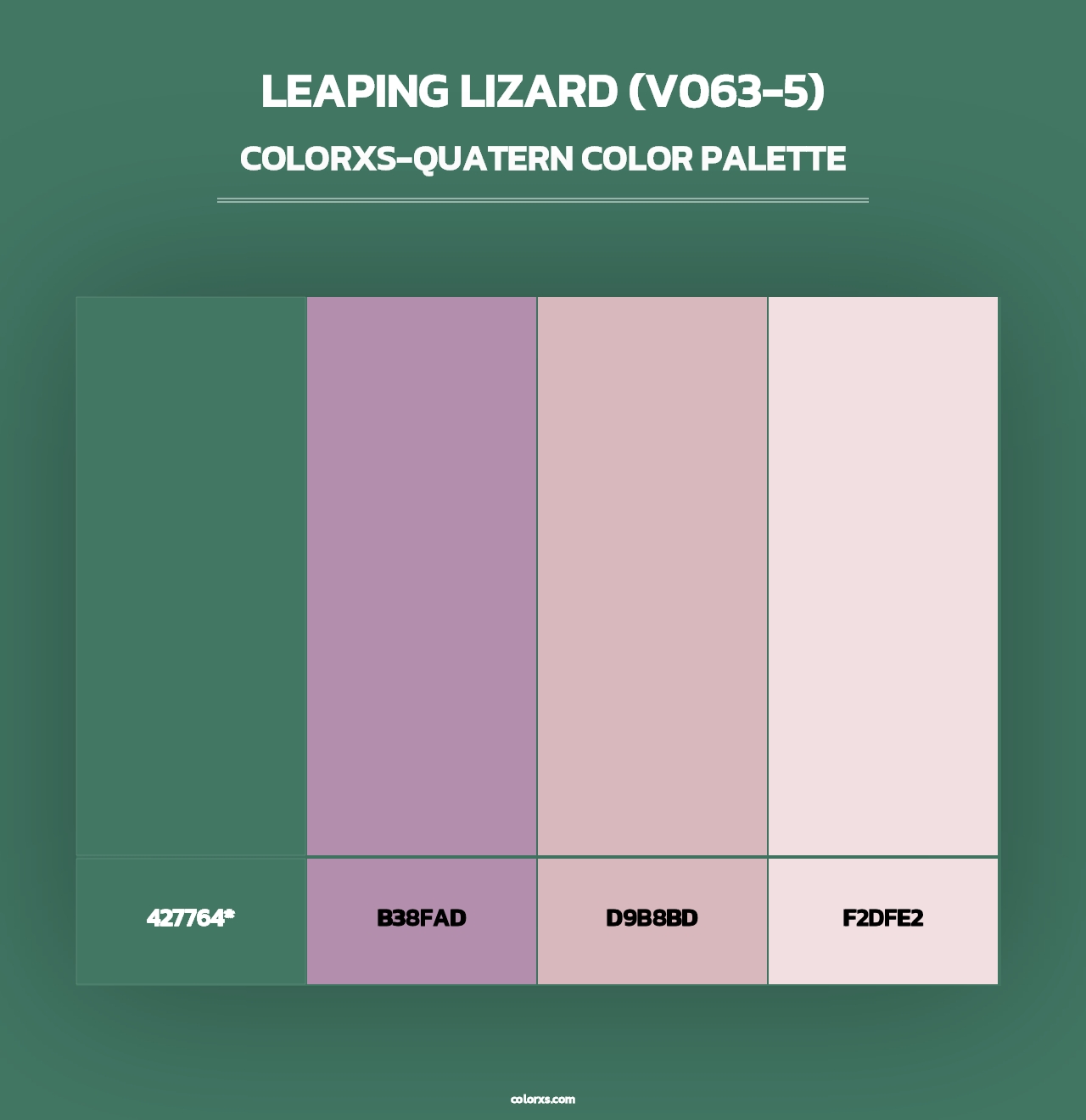Leaping Lizard (V063-5) - Colorxs Quad Palette
