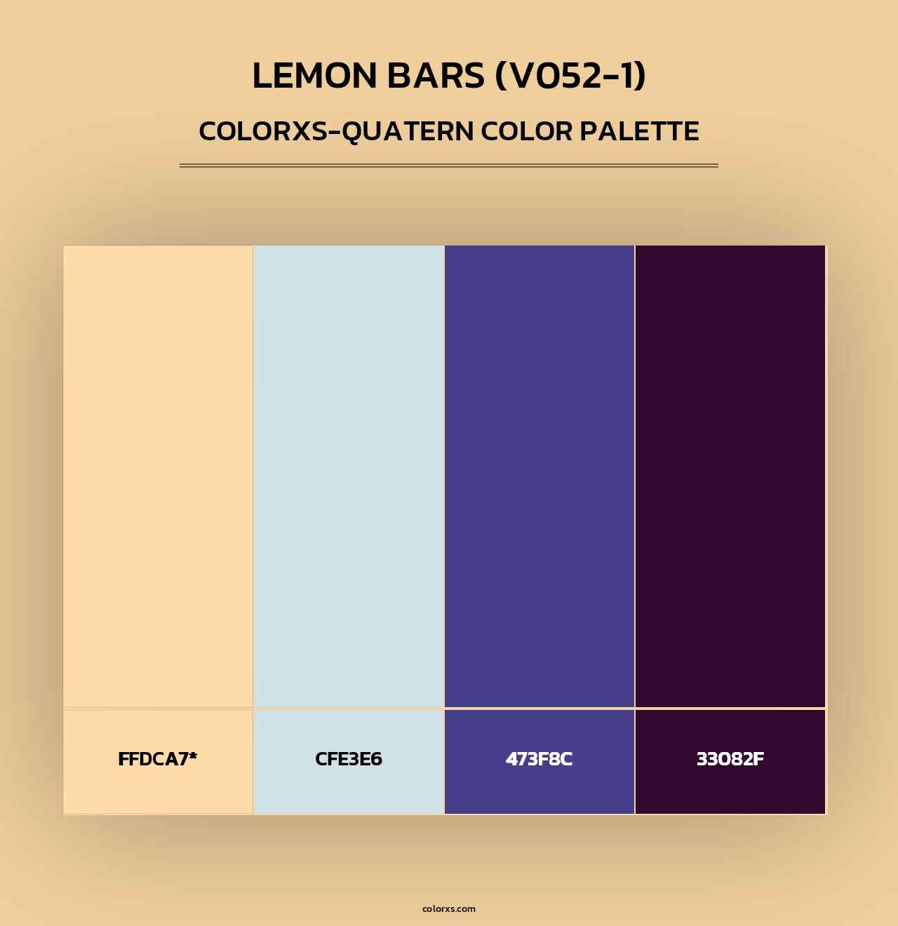 Lemon Bars (V052-1) - Colorxs Quad Palette