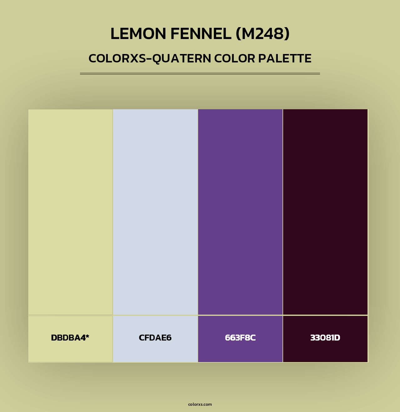 Lemon Fennel (M248) - Colorxs Quad Palette