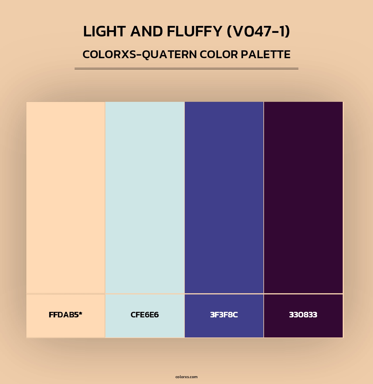 Light and Fluffy (V047-1) - Colorxs Quad Palette