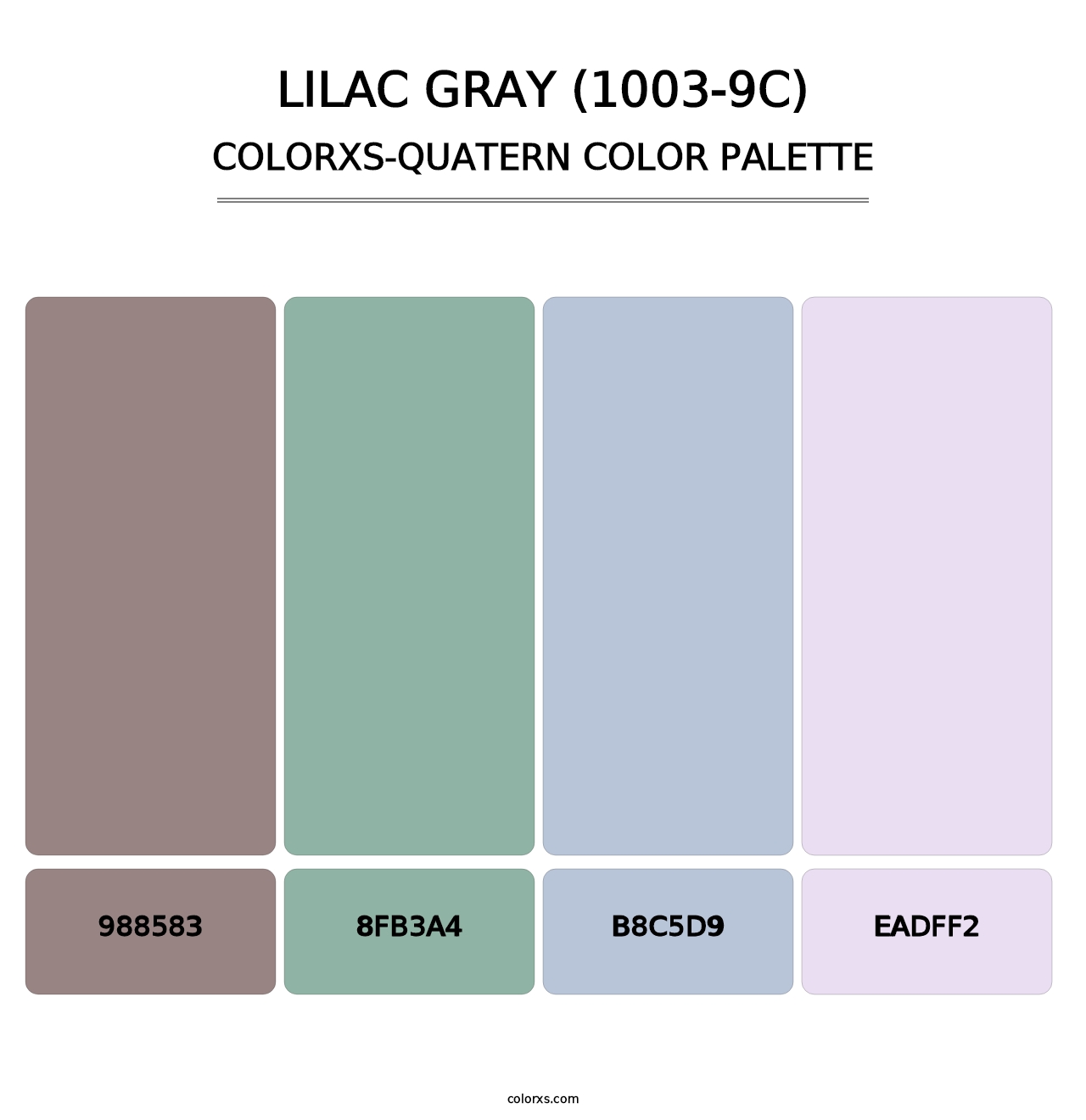 Lilac Gray (1003-9C) - Colorxs Quatern Palette
