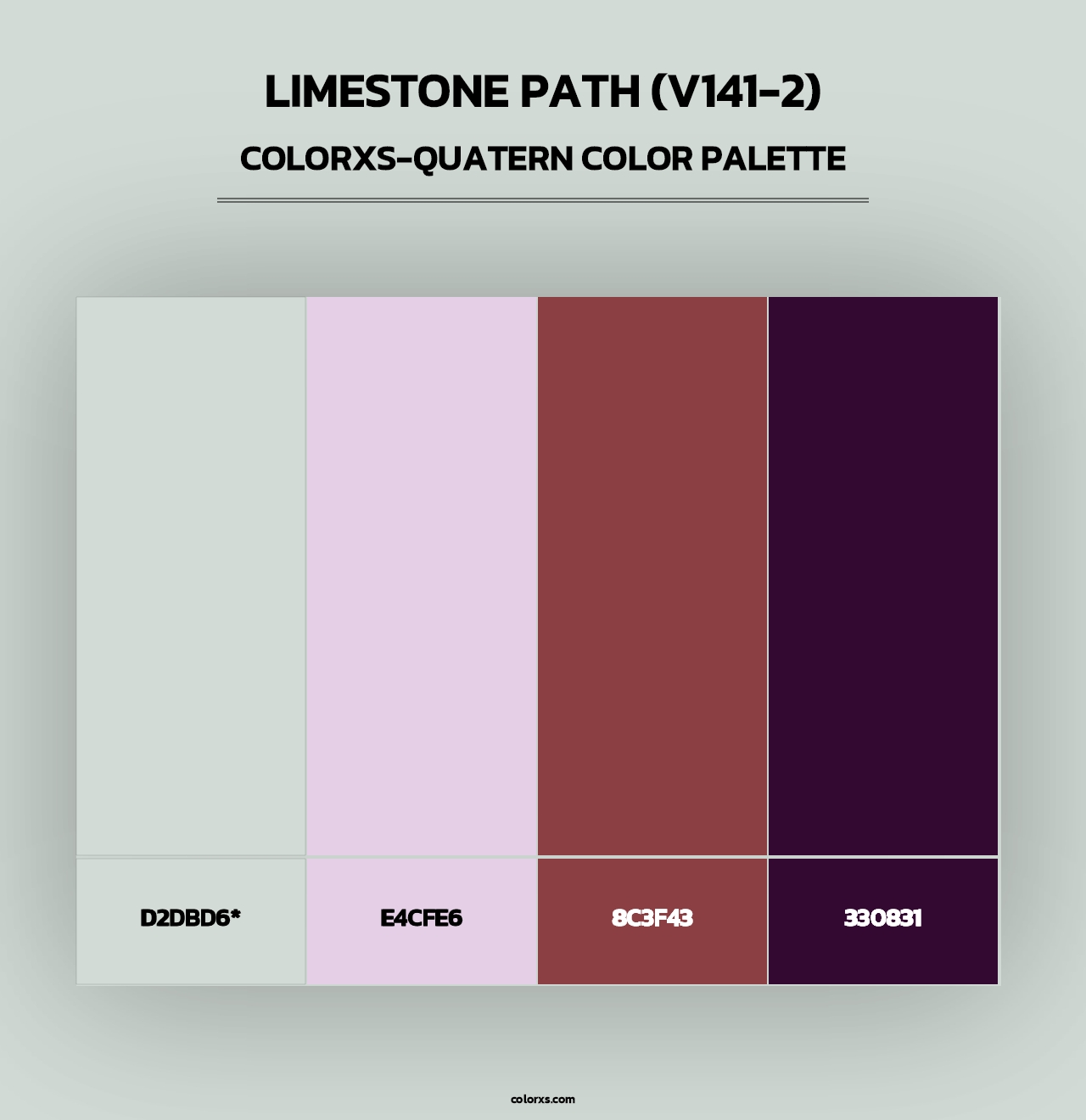 Limestone Path (V141-2) - Colorxs Quad Palette