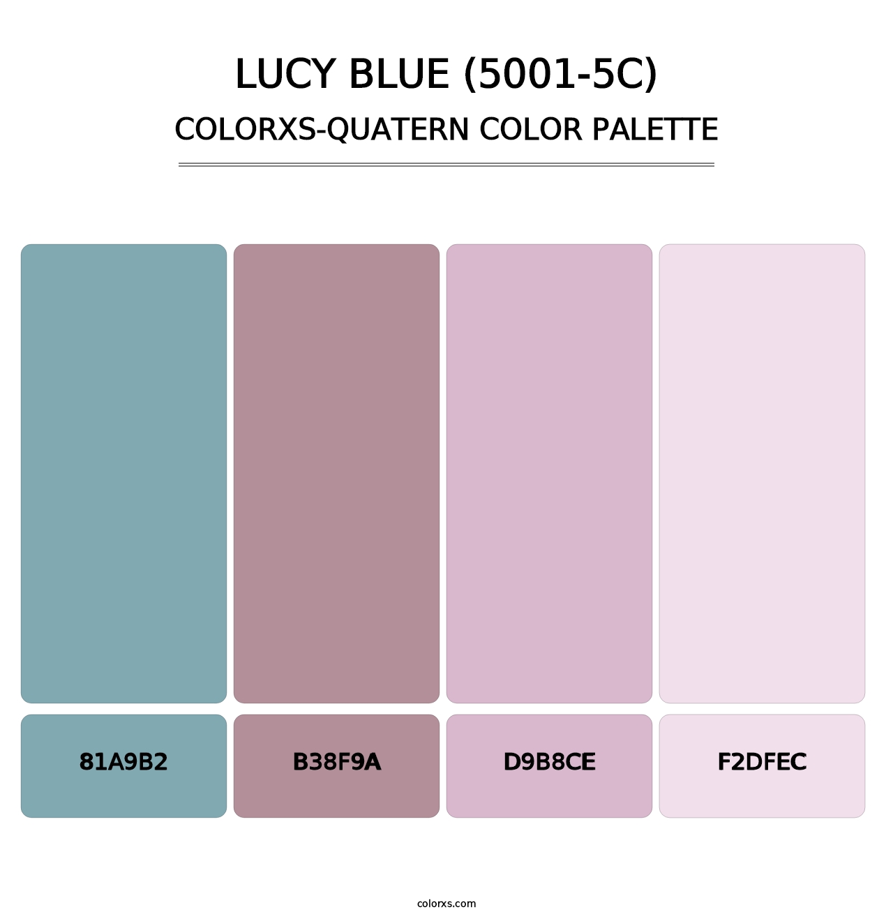 Lucy Blue (5001-5C) - Colorxs Quatern Palette