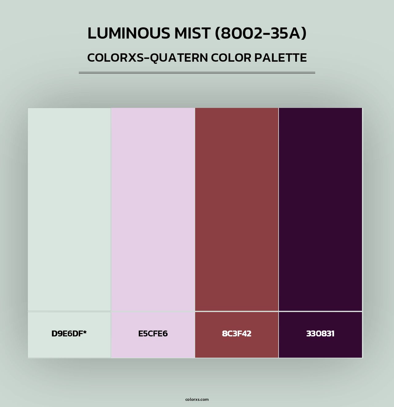 Luminous Mist (8002-35A) - Colorxs Quad Palette