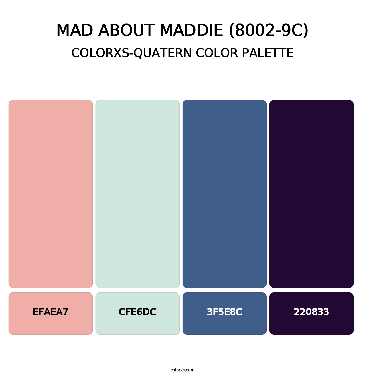 Mad About Maddie (8002-9C) - Colorxs Quatern Palette