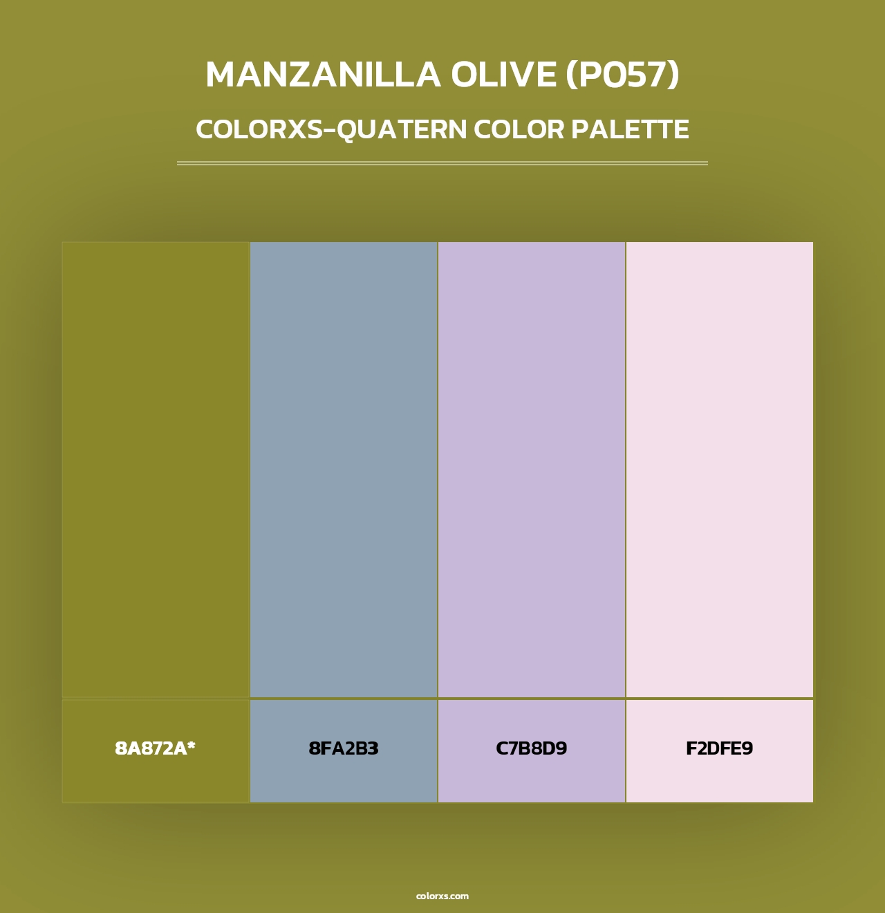Manzanilla Olive (P057) - Colorxs Quad Palette