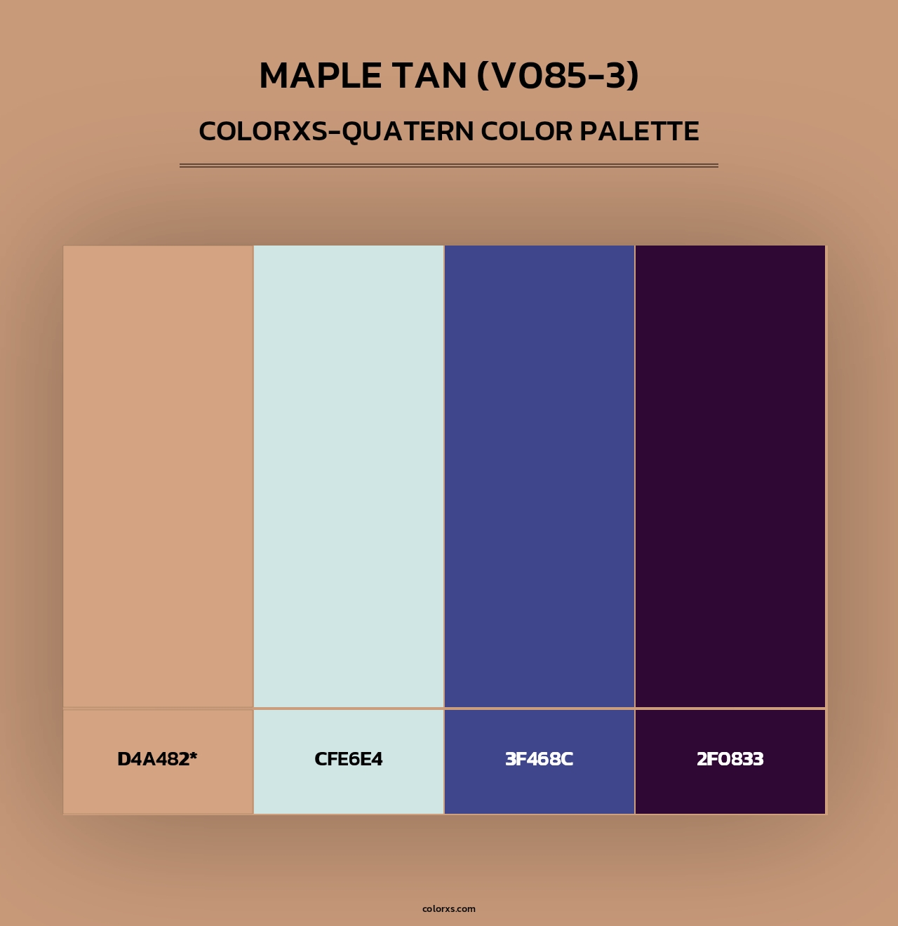 Maple Tan (V085-3) - Colorxs Quad Palette