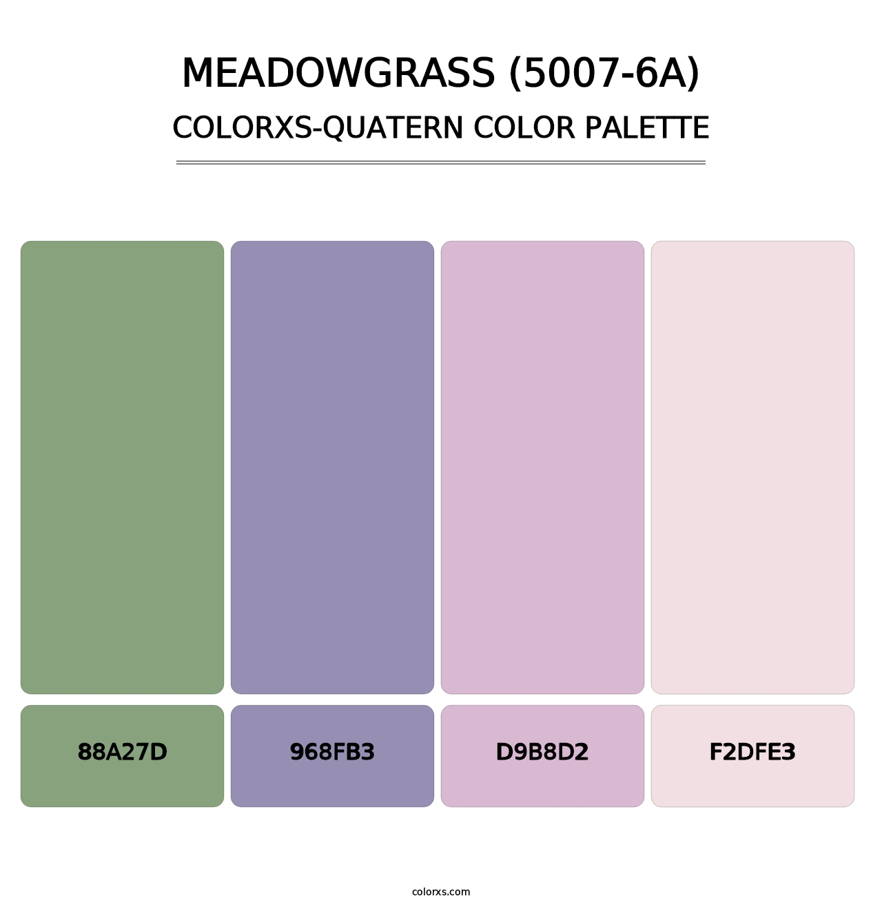 Meadowgrass (5007-6A) - Colorxs Quatern Palette