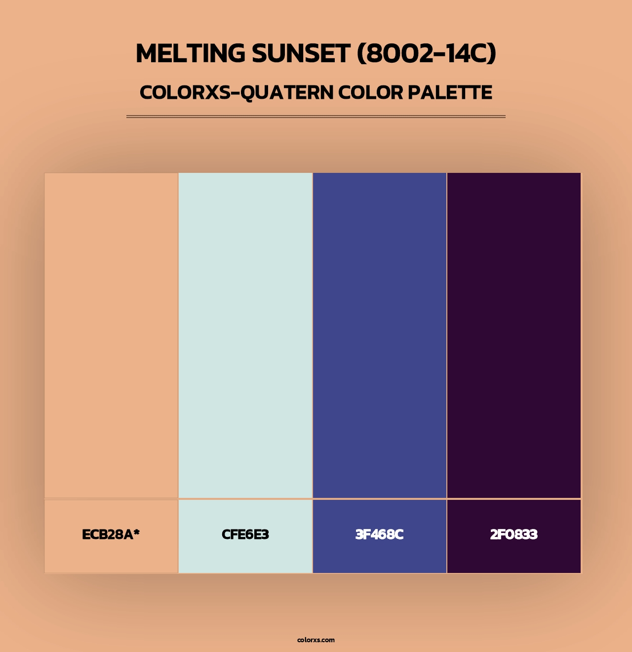 Melting Sunset (8002-14C) - Colorxs Quad Palette