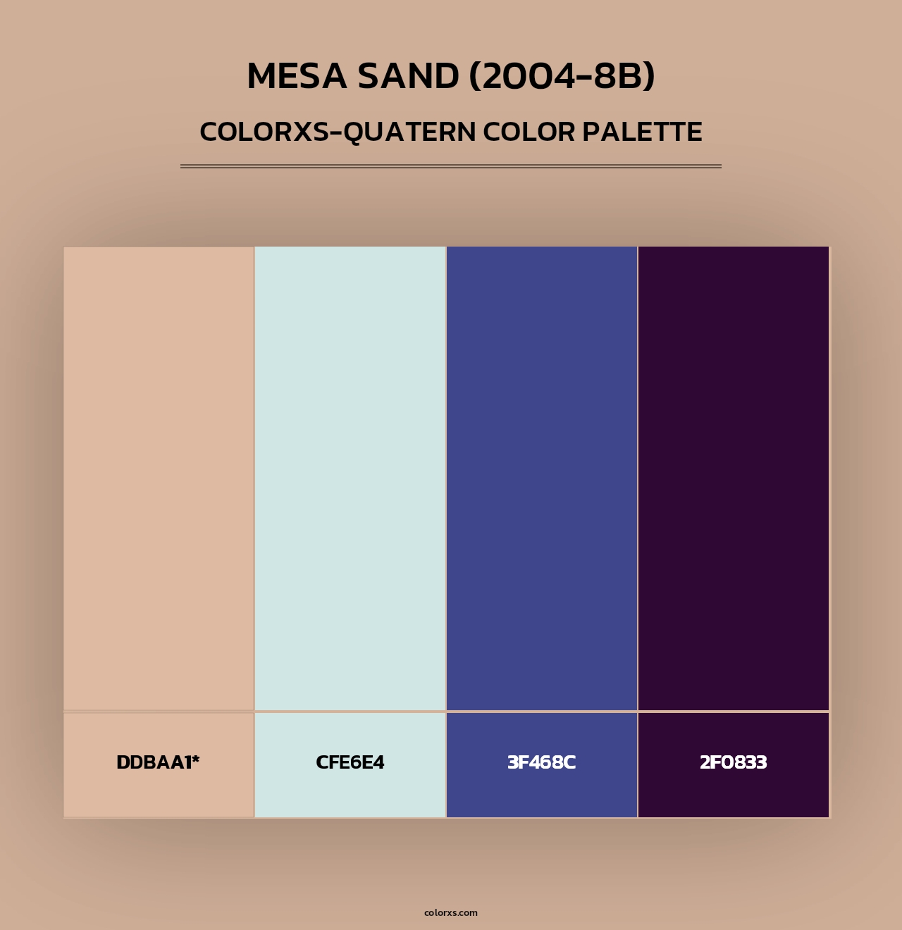 Mesa Sand (2004-8B) - Colorxs Quad Palette