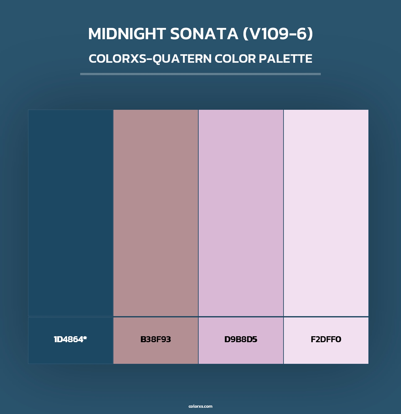 Midnight Sonata (V109-6) - Colorxs Quad Palette
