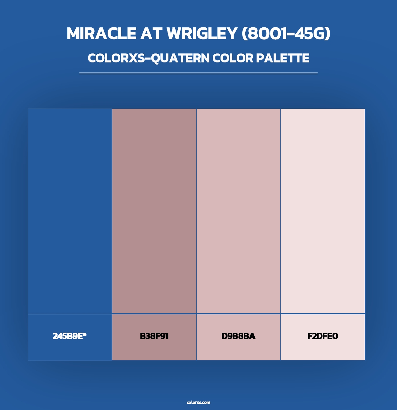 Miracle at Wrigley (8001-45G) - Colorxs Quad Palette